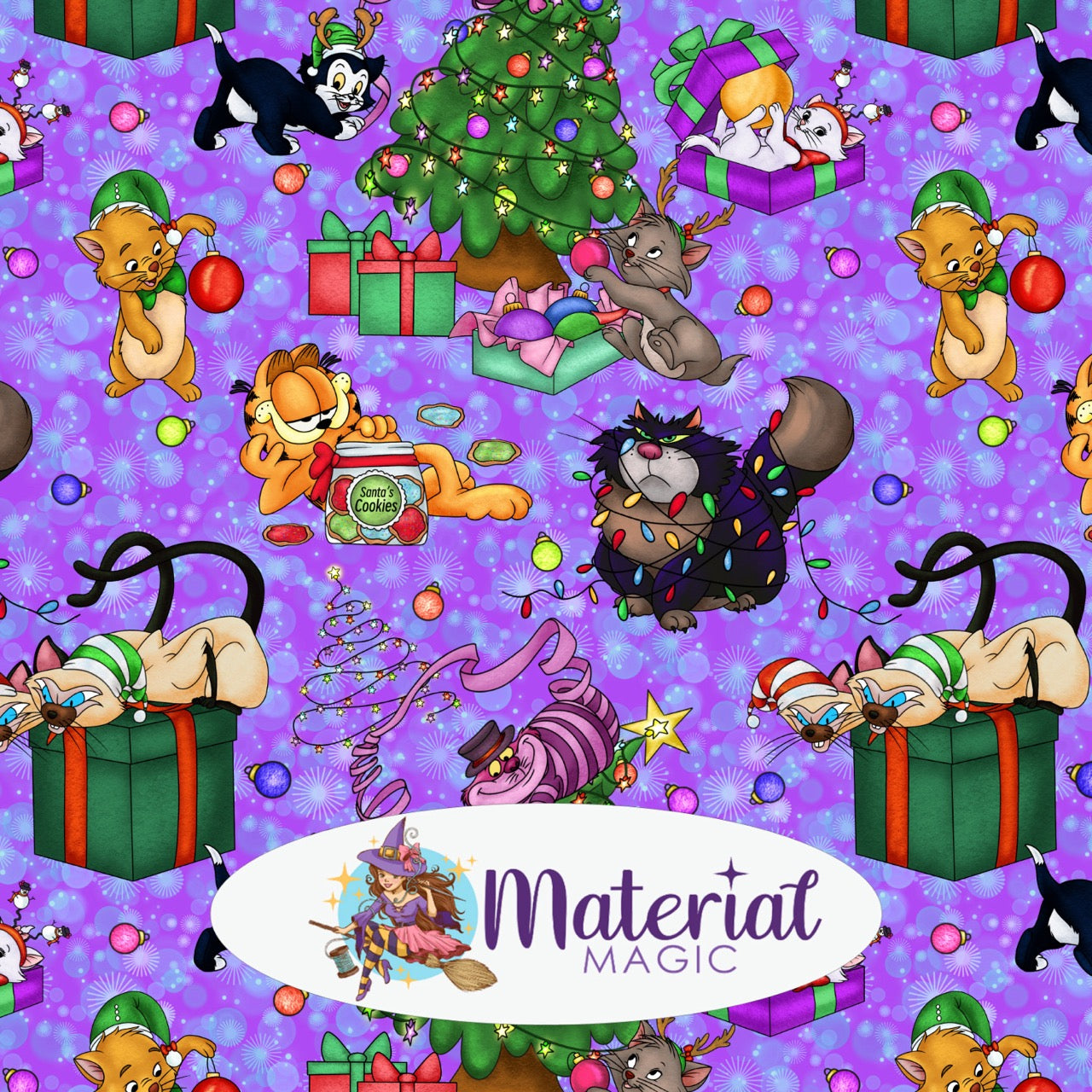 Cats Christmas Collection Main 1 Purple