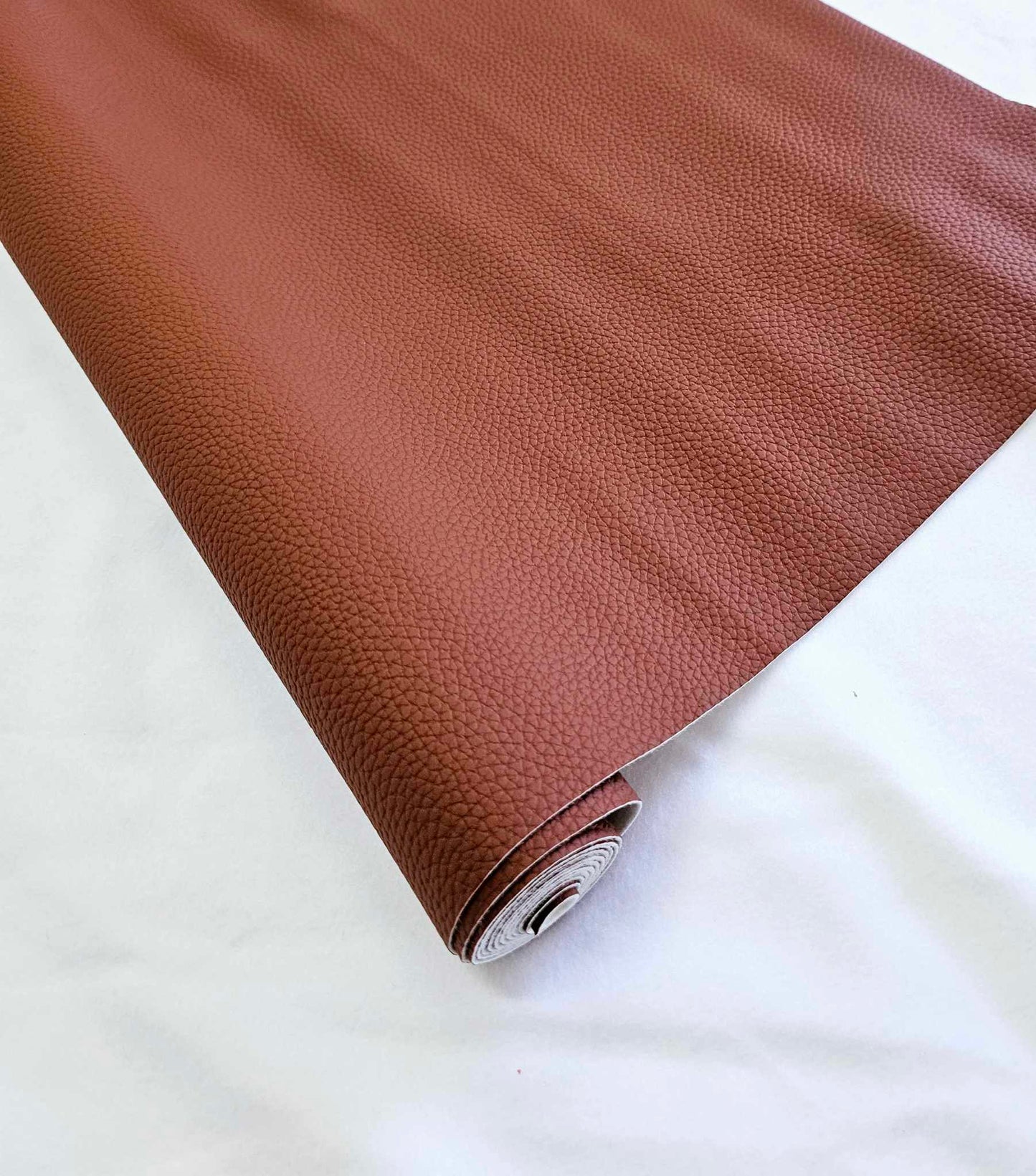 Litchi Textured Vinyl 16. Clay Brown