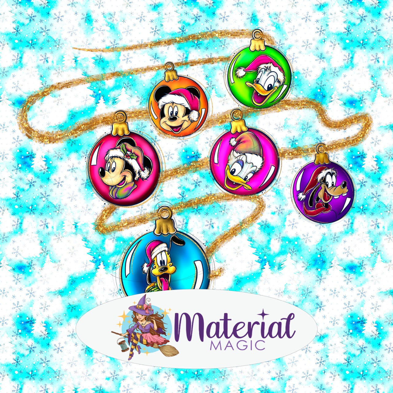 R82 Fab 5 Festive Baubles Panel PREORDER