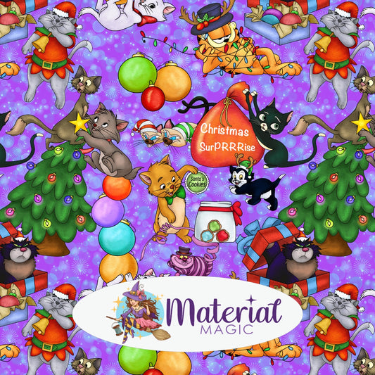 Cats Christmas Collection Main 2 Purple