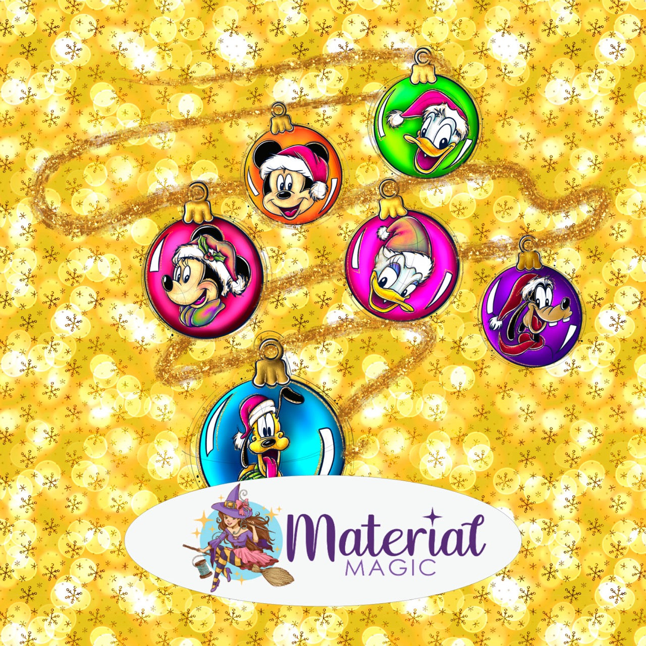 R82 Fab 5 Festive Baubles Panel PREORDER