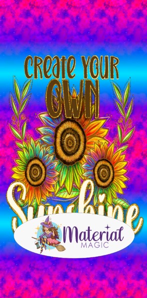 Sunflowers Bright 'Create Sunshine' Blanket Topper PREORDER