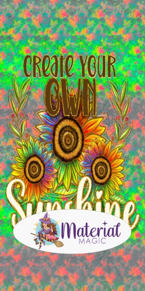 Sunflowers Bright 'Create Sunshine' Blanket Topper PREORDER