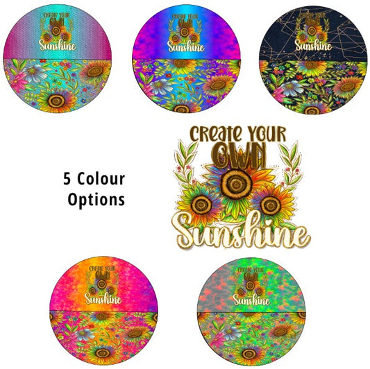 Sunflowers Bright 'Create Sunshine' Nappy/Undie Panel PREORDER