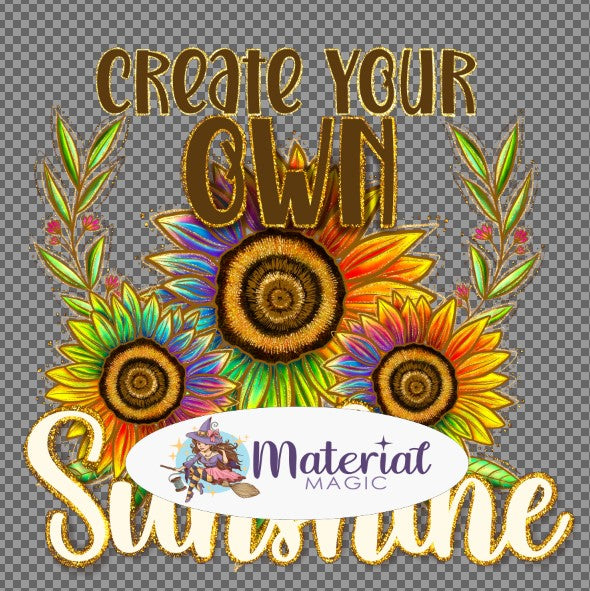 Sunflowers Bright 'Create Sunshine' Quarter Main Project Panel PREORDER