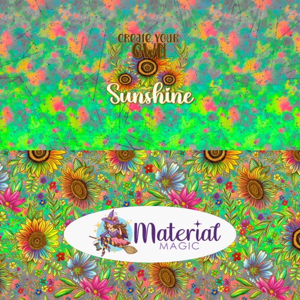 Sunflowers Bright 'Create Sunshine' Nappy/Undie Panel PREORDER