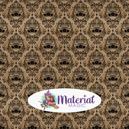 R81 Damask Series 1 Stitch Main Coffee