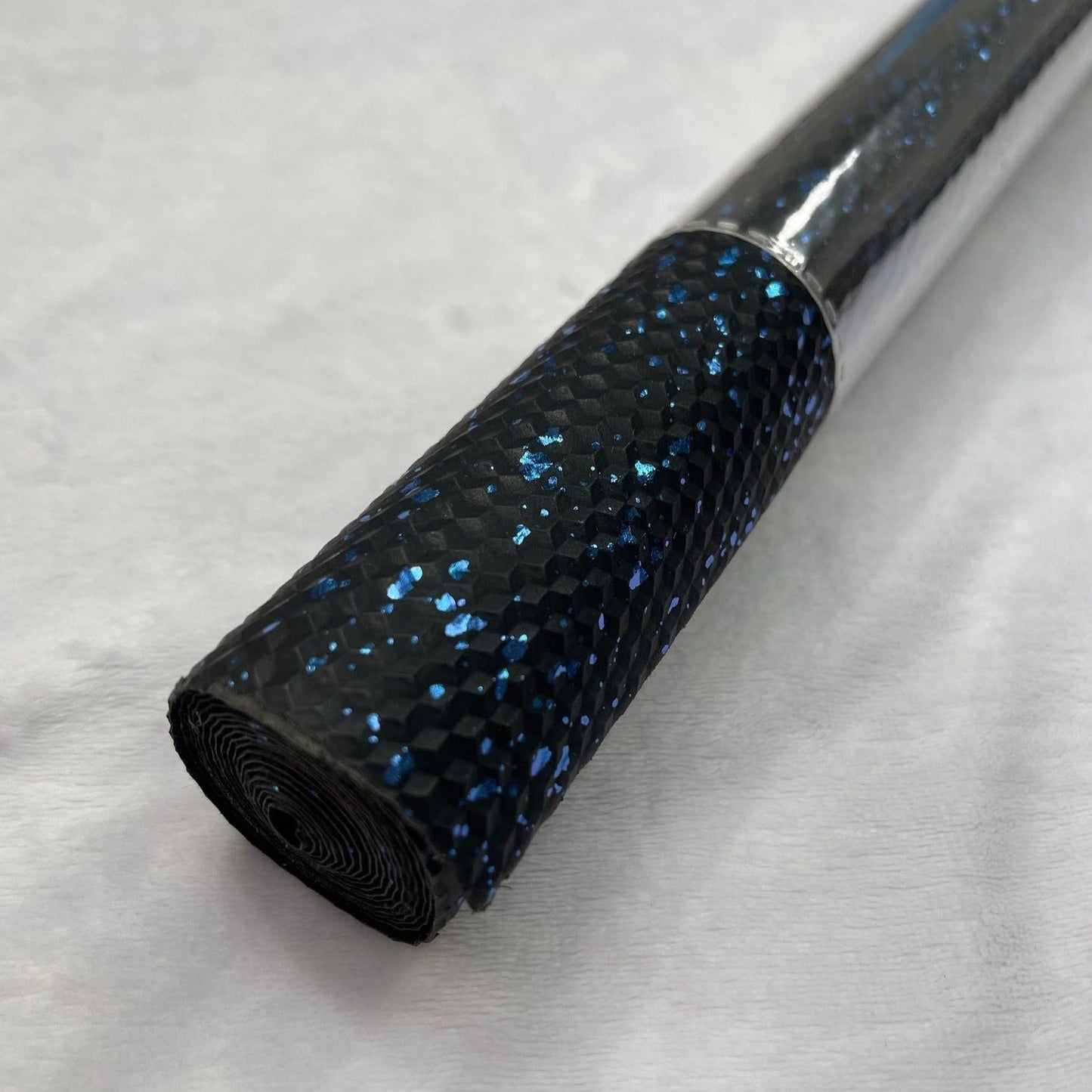 Diamond Textured Black 7. Blue Vinyl