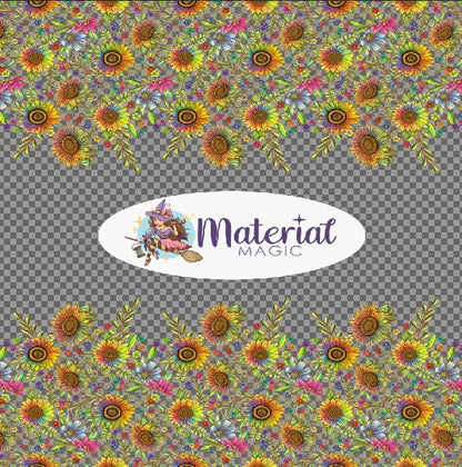 Sunflowers Bright Double Border Print PREORDER