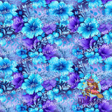 Floral Blues & Purples