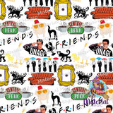 Friends White Design VINYL