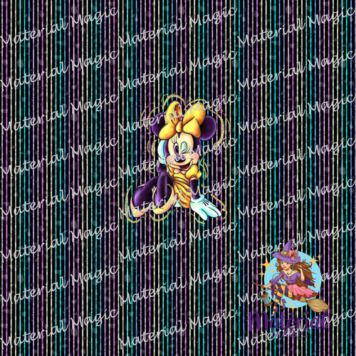 Glamma Mouse Rainbow Stripes Panel