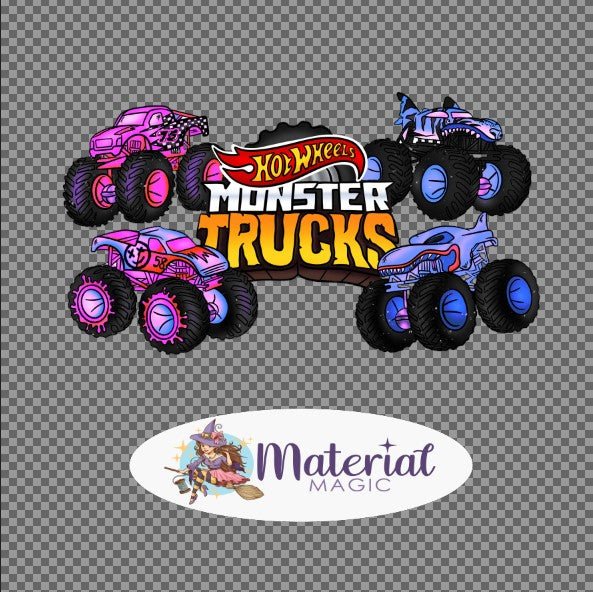 R81 Monster Trucks Girl DTF PREORDER