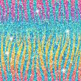 Glitter Zebra Rainbow Light