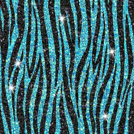 Glitter Zebra Blue PREORDER