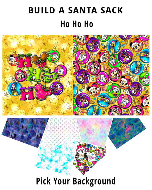 R82 Fab 5 Festive Ho Ho Ho Half Panel Santa Sack PREORDER