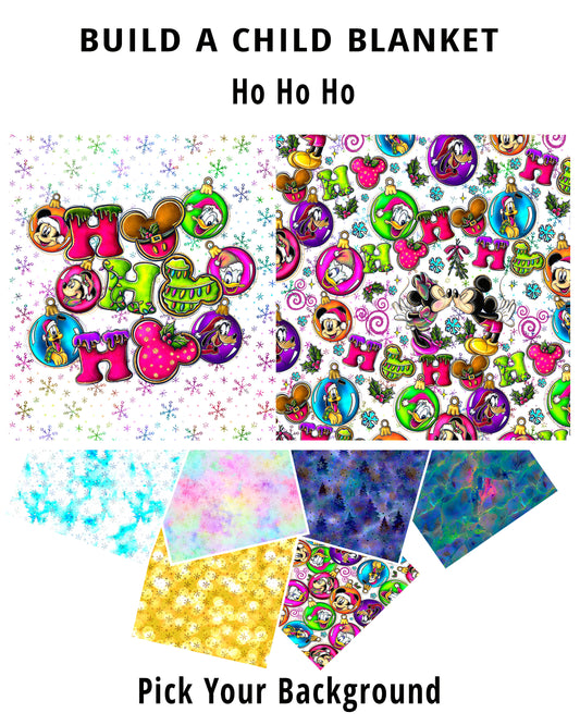 R82 Fab 5 Festive Ho Ho Ho CHILD PANEL BLANKET PREORDER