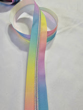 Load image into Gallery viewer, Light Rainbow - Rainbow Teeth Zipper Tape