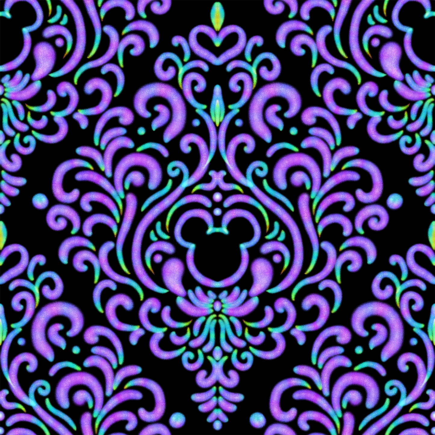 Mouse Damask Black