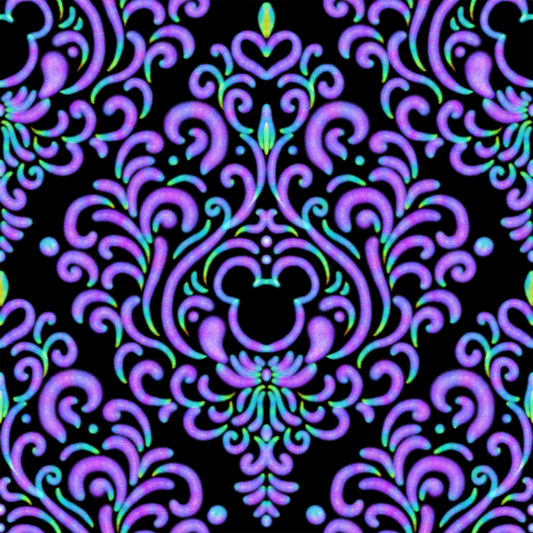 Mouse Damask Black