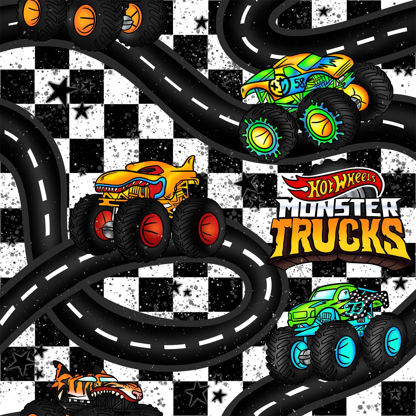 R81 Monster Trucks Collection CHILD PANEL BLANKET