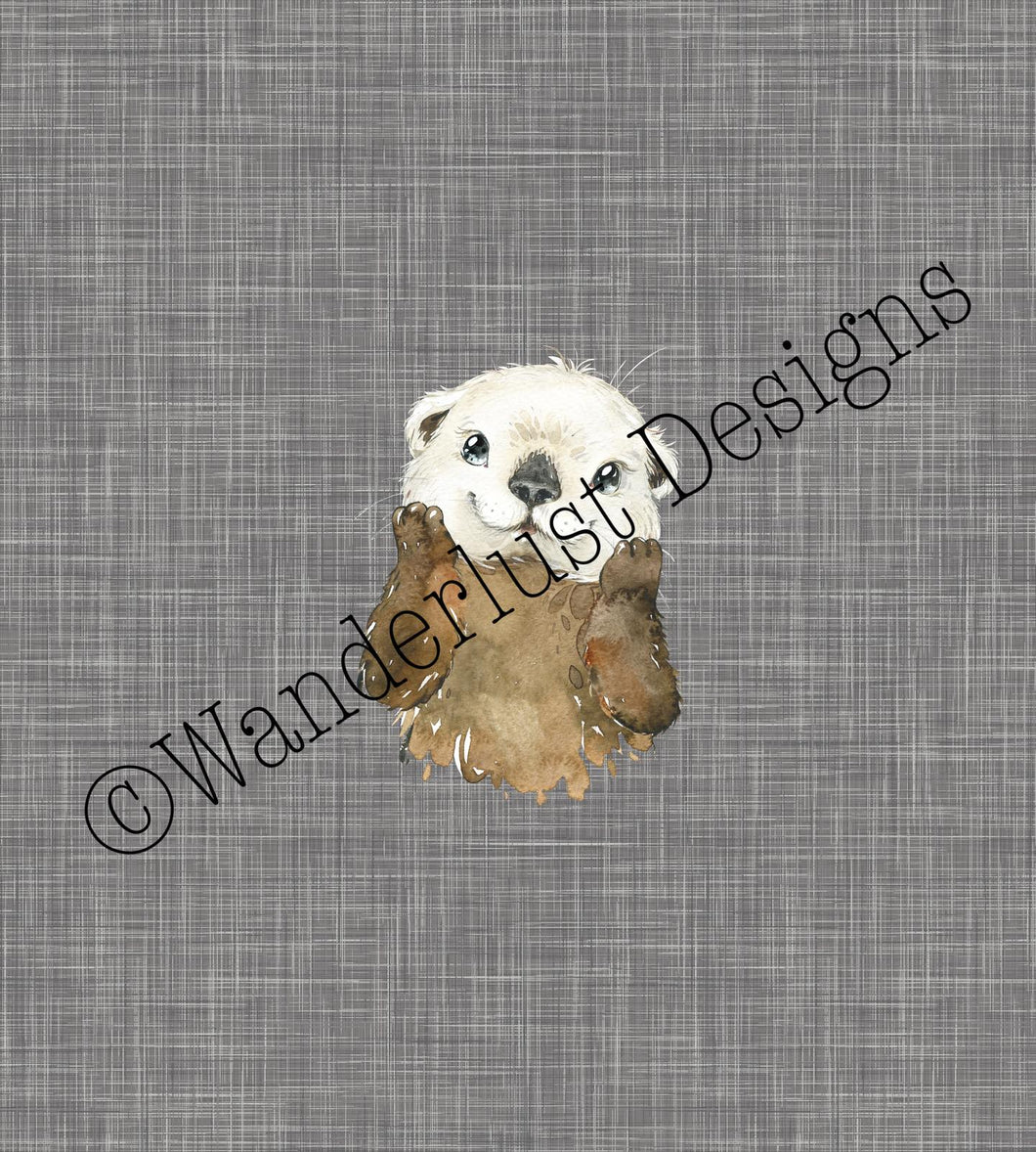 Baby Otter Grey Panel