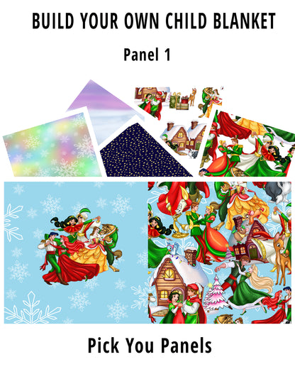 R82 Christmas Couples Panel 1 CHILD PANEL BLANKET PREORDER