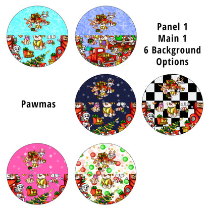 R82 Pawmas Panel 1 Main 1 Nappy/Undie Panel PREORDER