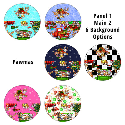 R82 Pawmas Panel 1 Main 2 Nappy/Undie Panel PREORDER