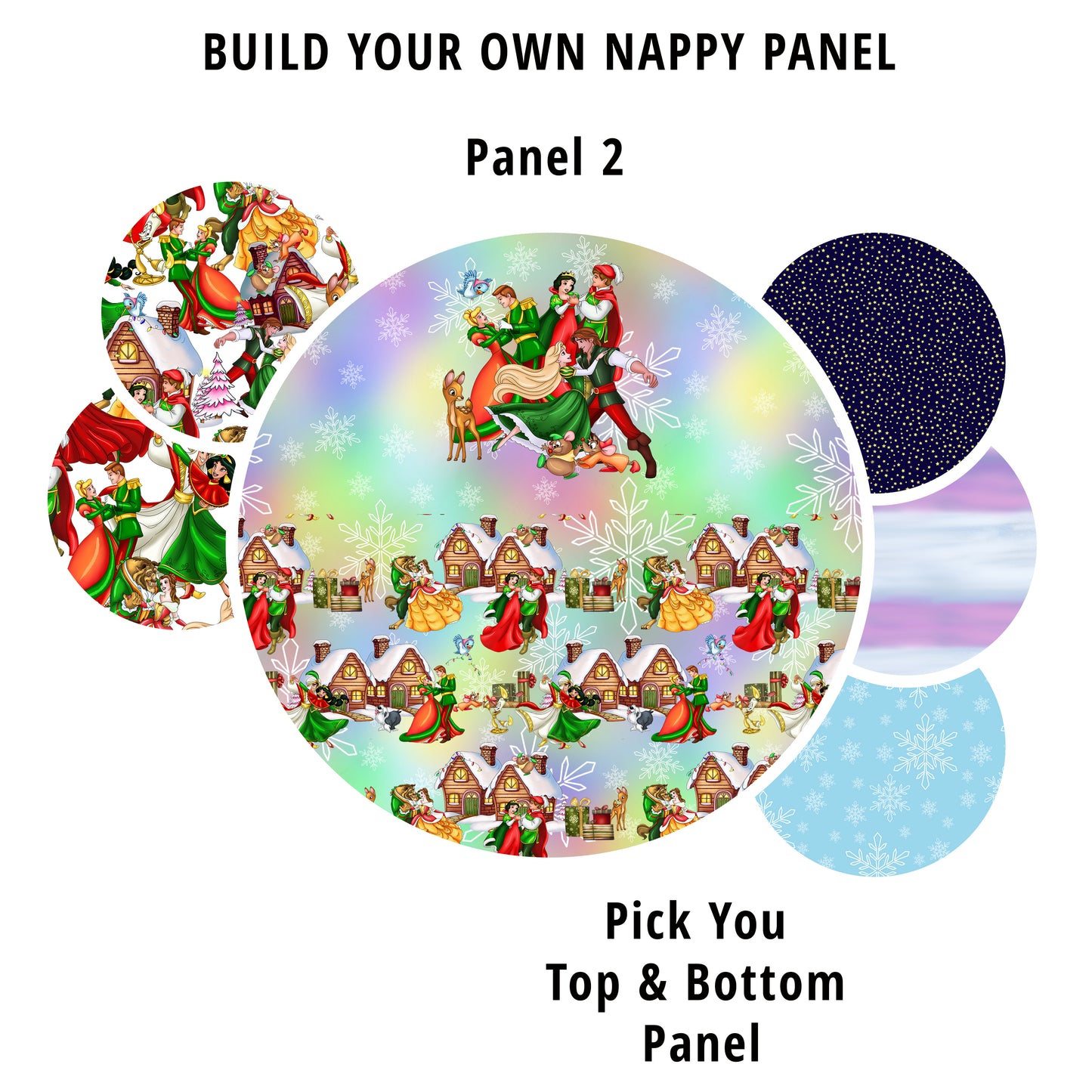 R82 Christmas Couples Panel 2 Nappy/Undie Panel PREORDER