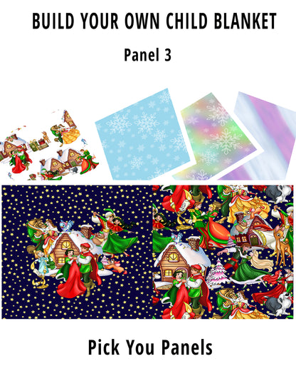 R82 Christmas Couples Panel 3 CHILD PANEL BLANKET PREORDER