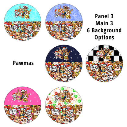 R82 Pawmas Panel 3 Main 3 Nappy/Undie Panel PREORDER