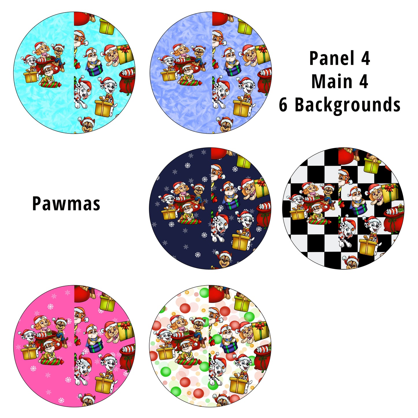 R82 Pawmas Panel 4 Main 4 Santa Sack PREORDER