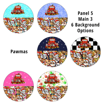 R82 Pawmas Panel 5 Main 3 Nappy/Undie Panel PREORDER