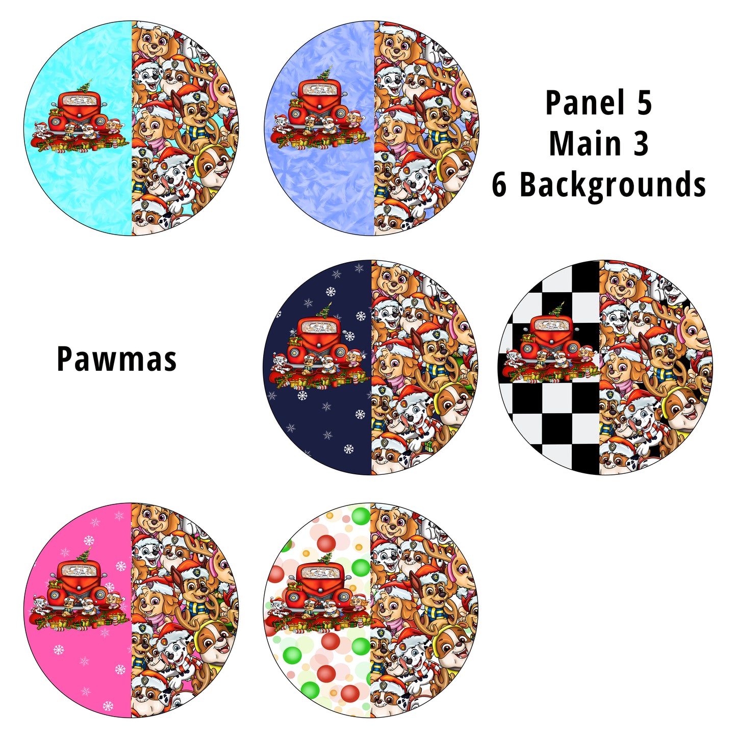 R82 Pawmas Panel 5 Main 3 Santa Sack PREORDER