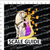 Pony Tangled Black Sky Panel