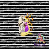Pony Tangled Grunge Lines Panel