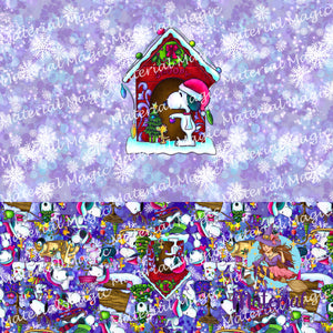 Snoopy Purple House Nappy/Undie Panel