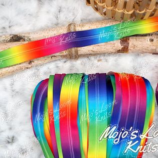 Bright Rainbow Zipper Tape Preorder