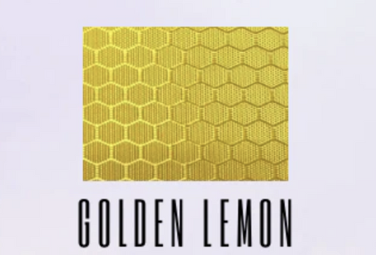 Golden Lemon Adhesive Hex Polyester Ripstop 420D HALF Yard