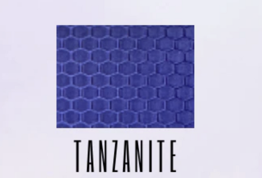 Tanzanite Adhesive Hex Polyester Ripstop 420D HALF Yard