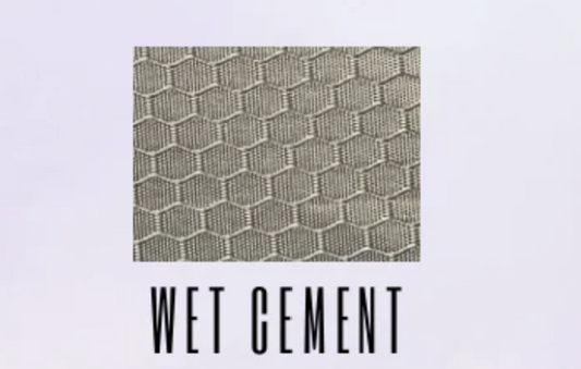 Wet Cement Adhesive Hex Polyester Ripstop 420D HALF Yard