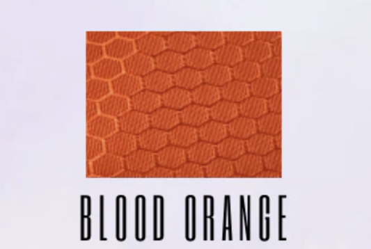 Blood Orange Adhesive Hex Polyester Ripstop 420D HALF Yard