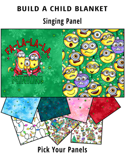 R82 Banana Xmas Singing CHILD PANEL BLANKET PREORDER