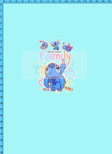 Stitch Blue Panel