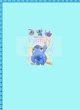 Stitch Blue Panel
