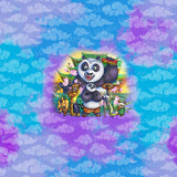 Panda Warrior Clouds Panel
