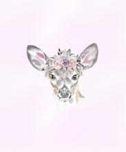 Load image into Gallery viewer, Floral Friends Deer Panel
