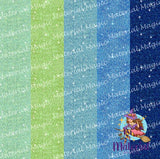 Glitter Panel Blues and Greens