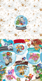 Paws Xmas White Diaper Panel
